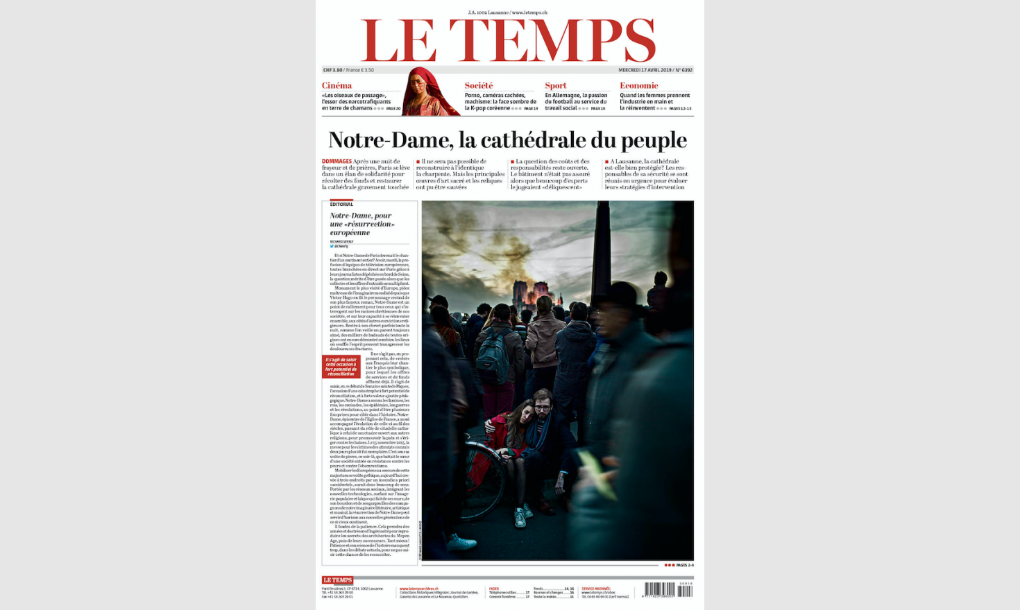 Le Temps, 2019