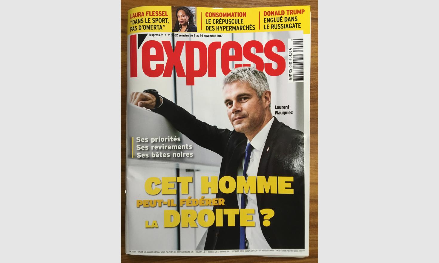 Laurent Wauquiez_cover l'Express