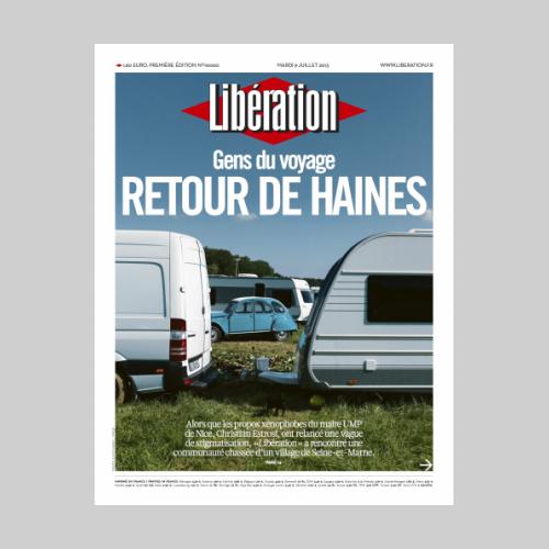 Couv Libération gens du voyage