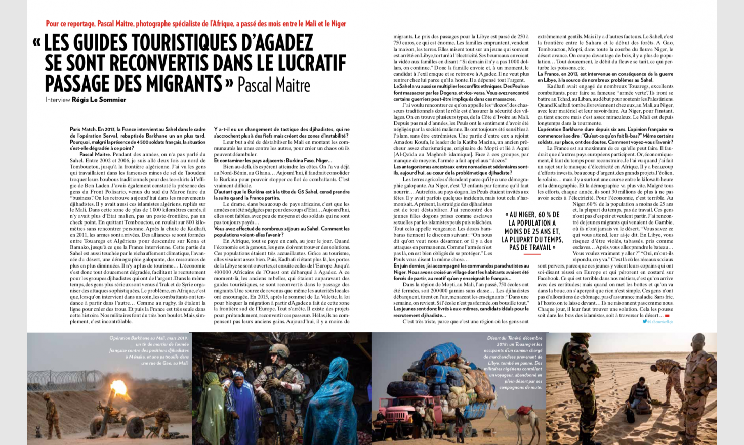 Paris Match - Sahel en Danger © Pascal Maitre / MYOP