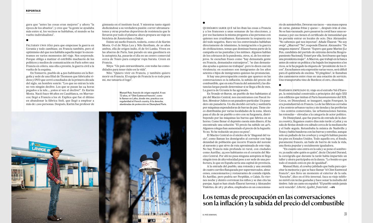 France of light and darkness, for El Pais Semanal 