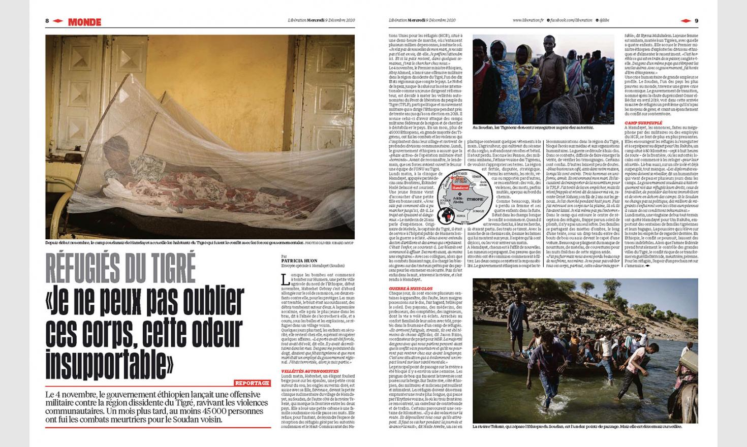 Libération: Ethiopie. Au Tigré une guerre invisible.