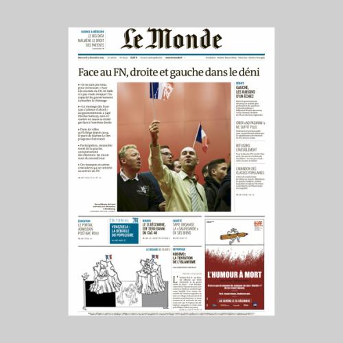 Julien Daniel. Le Monde, élections régionales
