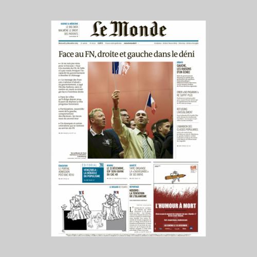 Julien Daniel. Le Monde, élections régionales