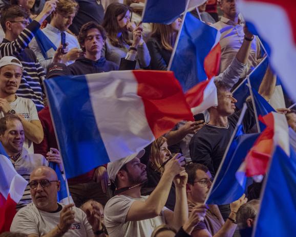 Meeting du candidat à la présidentielle Eric Zemmour, à Toulon dans le Var, France 6 mars 2022 